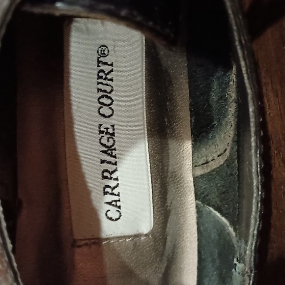 Vintage Carriage Court women's black Oxford shoes, sz 6 EUC - Picture 5 of 7